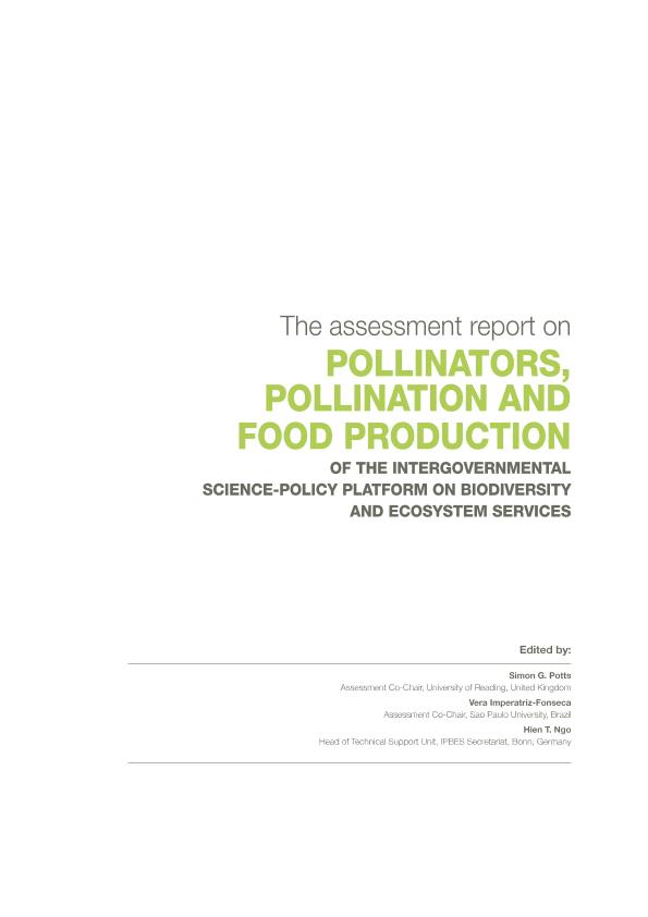 Pollinators Pollination And Food Production