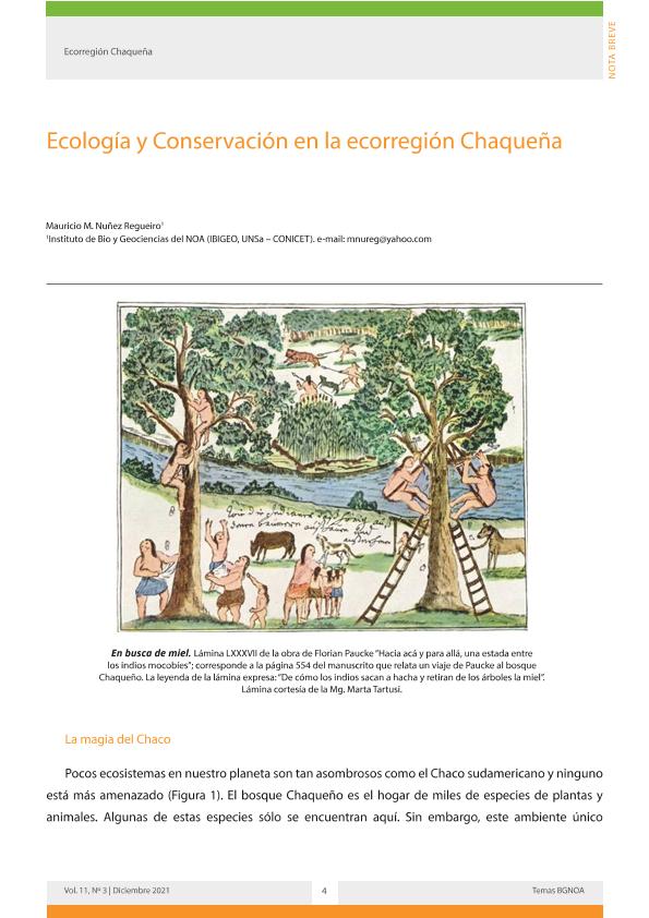 Ecologia y Conservacion en la Ecorregion Chaque a