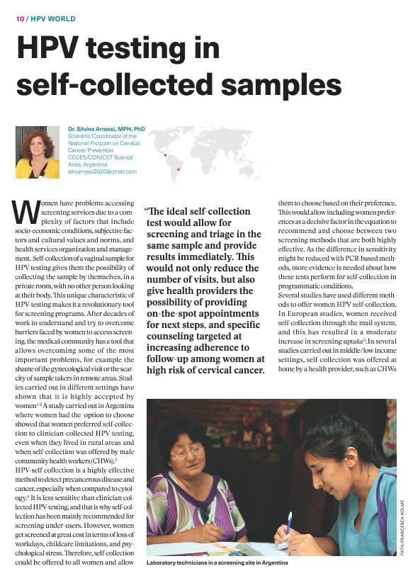 HPV Testing In Self-collected Samples