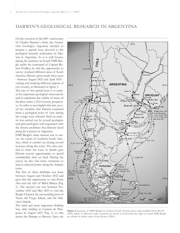 Darwin in Argentina. Revista de la Asociación Geológica Argentina 64, No. 1  (February 2009): 1-180.